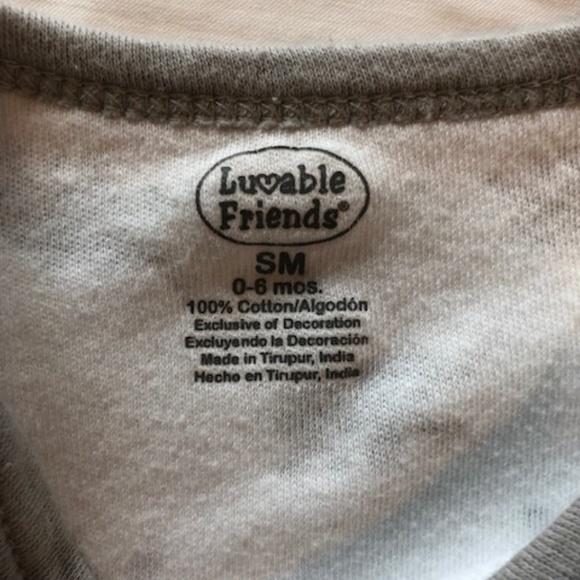 Long Sleeve Elephant Bodysuit Size 0-6 month - Picture 3 of 5